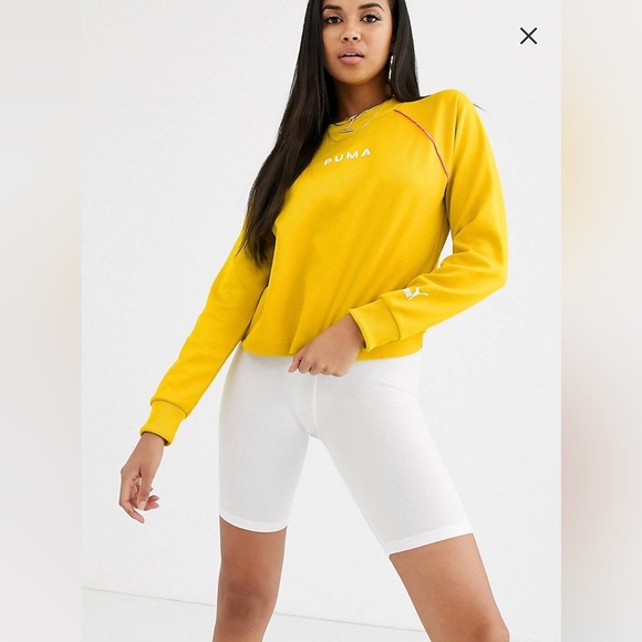 Puma Tops - Puma XTG Crew Neck Sweater In Yellow